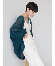 AMERICAN HOLIC ニュアンスメッシュニットカーディガン