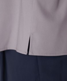 Tiaclasse L 【新色追加・洗える】バンドカラー2WAYタックブラウス