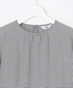 J.PRESS LADIES L 【一枚で着映え】アセVisギンガム ギンガム ブラウス