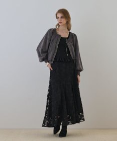 GRACE CONTINENTAL エンブロイダリーフレアスカート