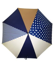 +RING レディース向け プラスリング 長傘 60cm NVY/BGE T1354