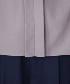 Tiaclasse L 【新色追加・洗える】バンドカラー2WAYタックブラウス