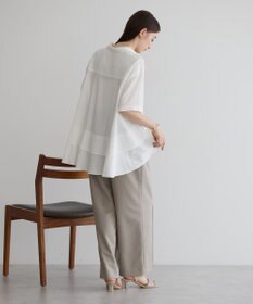 YECCA VECCA 【接触冷感】裾バルーン切替デザインヘムシャツ