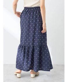 earth music&ecology ドットドビーフレアスカート