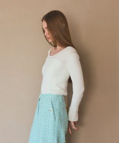 GRACE CONTINENTAL 綿カシミヤインナートップ