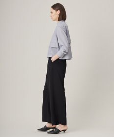 ICB 【洗える】 クリーンブロード クロップドブラウス