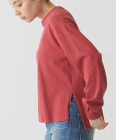 caqu caqu x good on short sleeve pocket tee サイドスリット入りL/S tee