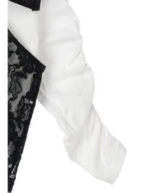 Green Parks AnriettMusee シャーリングスリーブＴシャツ＋レースキャミソールＳＥＴ