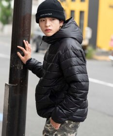 WEGO 【ユニセックス着用ITEM】コンパクトフィットパファーフーディー