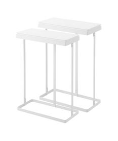 tower スリム蓋付き分別ゴミ袋ホルダー タワー 45L 横開き 2個組 ホワイト