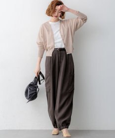 23区 L 【先行予約/WEB&一部店舗限定カラーあり】シャイニーシアー ドルマンスリーブ カーディガン