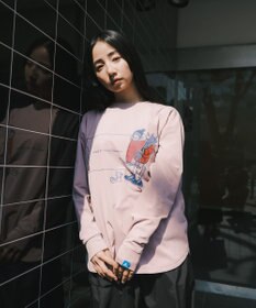 SHARE PARK LADIES 【LADIES】吸水速乾 フロントプリントTシャツ