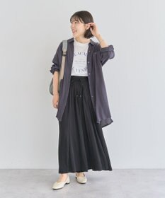 Green Parks Ｉ　ターンバック長袖レーヨンチュニック