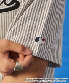WEGO 【ユニセックス着用ITEM】別注MLBストライプグラフィックシャツ（SS）