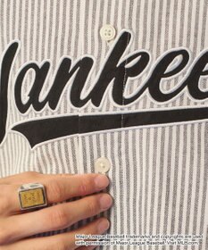 WEGO 【ユニセックス着用ITEM】別注MLBストライプグラフィックシャツ（SS）