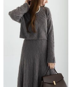 Te chichi 起毛レースニットプルオーバー（セットアップ可）《2025winter catalog item》