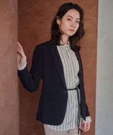 BEIGE， BOWEN / メタル釦ストライプシャツ