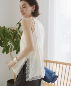 WEGO 【ANGIE VINTAGE】サテンレースキャミソール