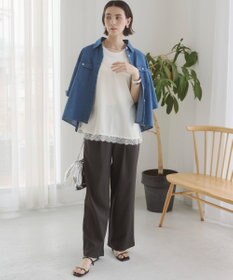 WEGO 【ANGIE VINTAGE】サテンレースキャミソール