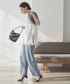 WEGO 【ANGIE VINTAGE】サテンレースキャミソール