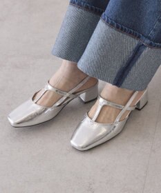 AMERICAN HOLIC Tストラップスクエアパンプス