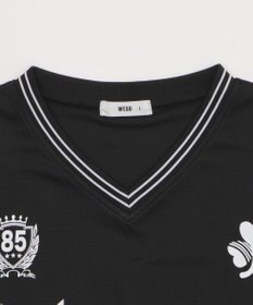 WEGO 【２点セット/ユニセックス着用ITEM/吸水速乾】アクセ付きメッシュロゴT（SS）