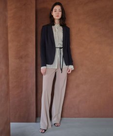BEIGE， BOWEN / メタル釦ストライプシャツ