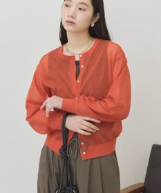 AMERICAN HOLIC シアーリブニットカーディガン