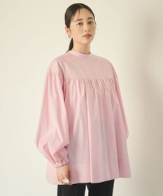 #Newans 【アイロンいらず】バストカットギャザーブラウス