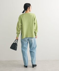 Green Parks ベロアモールリラックスサイズニットプルオーバー