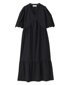 Green Parks ■ＥＳＣＡＲ　刺繍スリーブギャザーワンピース