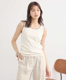 earth music&ecology ピコトリミングタンクトップ