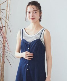 earth music&ecology ピコトリミングタンクトップ