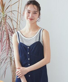 earth music&ecology ピコトリミングタンクトップ