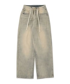 WEGO ドロストコードデニムパンツ