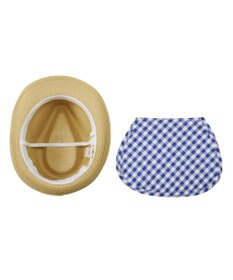 MIKI HOUSE HOT BISCUITS 【48-54cm】 麦わら風 中折れハット