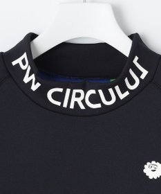 PW CIRCULUS 【MEN】【ストレッチ/軽量】バックロゴ 長袖 モックネック シャツ