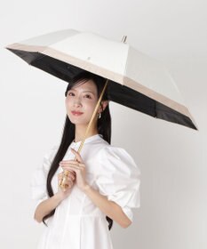 MOONBAT 【WEB限定/遮光率100%/遮熱/UV】POLO RALPH LAUREN（ポロ ラルフローレン）晴雨兼用日傘 ポロポニー ワンポイント刺繍  バイカラー 折りたたみ傘 楽折