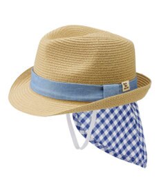 MIKI HOUSE HOT BISCUITS 【48-54cm】 麦わら風 中折れハット