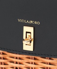 23区 【STORY7月号掲載】VIOLAdORO MIROスプリットラタン ショルダーバッグ
