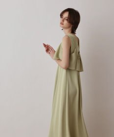 GRACE CONTINENTAL サテンレイヤードワンピース