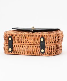 23区 【STORY7月号掲載】VIOLAdORO MIROスプリットラタン ショルダーバッグ