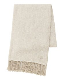 MOONBAT FURLA(フルラ）ループヤーン ツイード調ラメ入り ストール アルパカ混 日本製