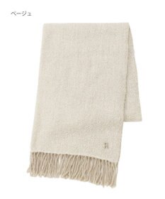 MOONBAT FURLA(フルラ）ループヤーン ツイード調ラメ入り ストール アルパカ混 日本製