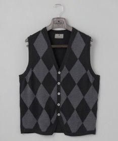 GOTAIRIKU 体温調整に【洗える/チクチクしにくい/ピリングしにくい】イタリア糸 ハイゲージ ベスト_WOOL100%