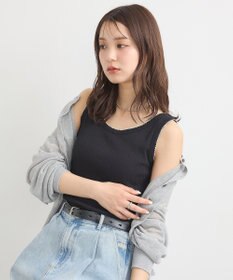 earth music&ecology ピコトリミングタンクトップ