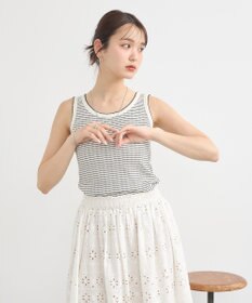 earth music&ecology ピコトリミングタンクトップ