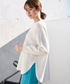 UNFILO ラメリンクス ラウンドテールニット