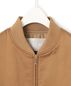 ICB 【洗える】 マットサテン MA-1ブルゾン