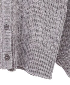 Green Parks ベロアモールＶネックカーディガン